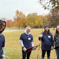 Student landscaping crew